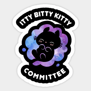 Itty Bitty Kitty Committee Dark Shirts Sticker